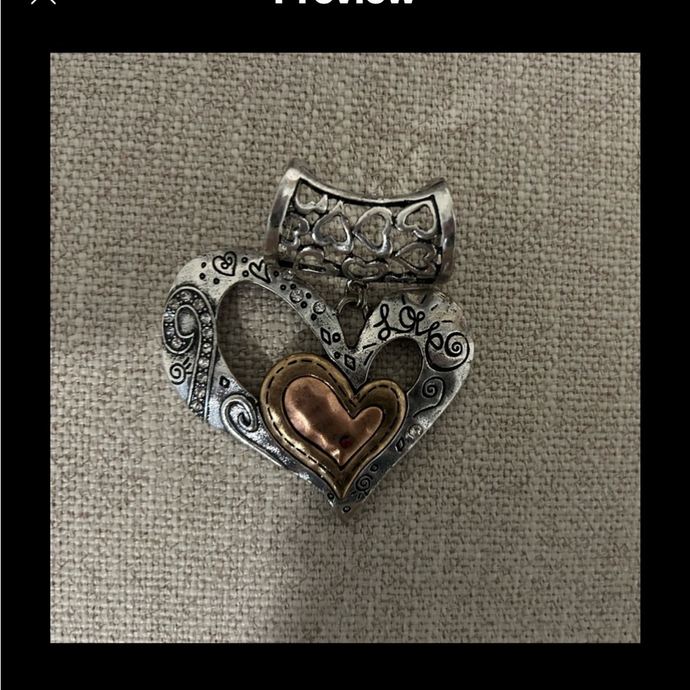 Scarf Jewelry- Tri Tone - Picture 1 of 5